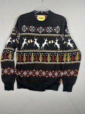 Tipsy Elves "Caribrew" Ugly Christmas Sweater reindeer beer mugs snowflakes XL