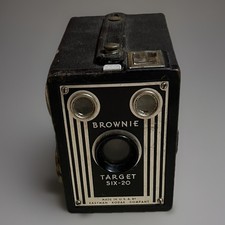 Vintage Eastman Kodak Brownie Target Six-20 Box Camera 1940  s Art Deco Untested