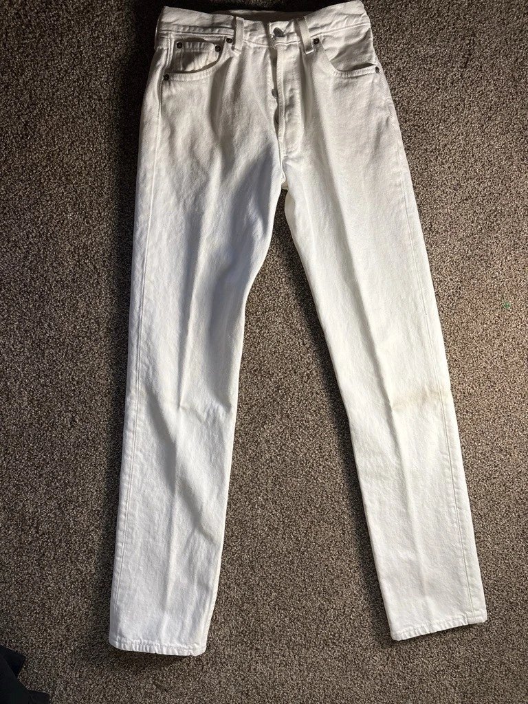 Levi's 501 White Jeans for Men for sale - eBay