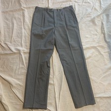 Mens Vintage Unbranded Wool Pleated Trousers Gray Size 36