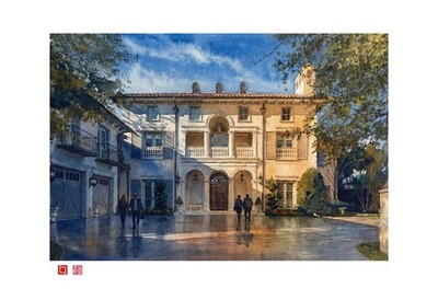 Architectural Rendering print #13 by L. Lumpkins Architects, Inc. 13''x19''