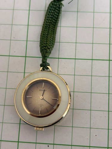 Orologio da tasca SEIKO carica manuale oro bianco 17 gioielli vintage raro classico - Foto 2 di 3