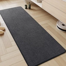 AMOAMI Chenille Bath Mat Super Absorbent Bathroom Mat Quick Dry Low Pile Bath...