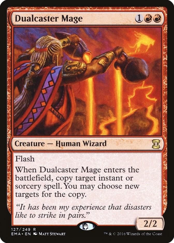 NM Dualcaster Mage, MTG, Eternal Masters, Magic the Gathering, 127 *D