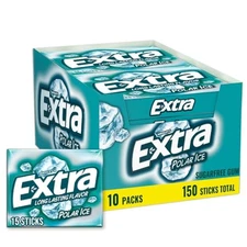 EXTRA Polar Ice Chewing Gum Sugar Free Bulk 15 Sticks