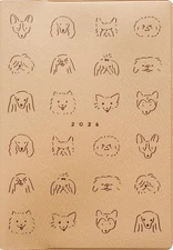 el commune Matca Planner, 2026, January Start, B6, Monthly, Doggy Beige, DR-MH-5