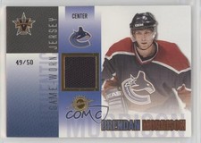 2002-03 Pacific Vanguard Game-Worn Jerseys Gold 49/50 Brendan Morrison #47 2o7