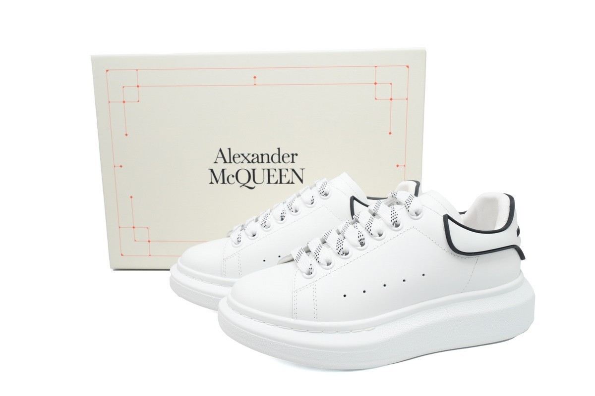 Alexander McQueen White Black Trim - Men's Sneakers