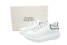 Alexander McQueen White Black Trim - Men's Sneakers
