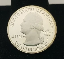 2013-S Mount Rushmore National Park Silver Proof Quarter ATB Series #21148