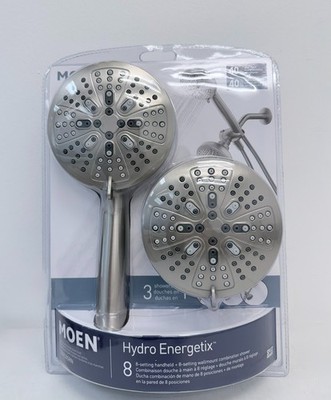 Moen Hydro Energetix 200C0SRN 8-Spray Dual Combination Shower