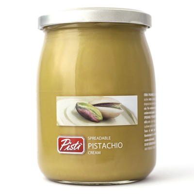 Pisti Sizilianische Pistazien Creme Aufstrich Streichpaste Glas 600g