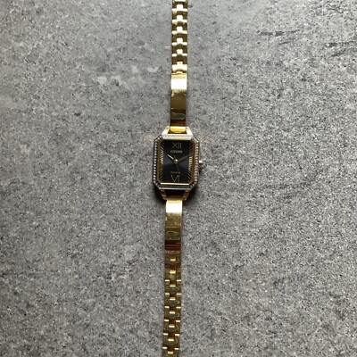 Citizen Eco-Drive Womens Gold-Tone Stainless Steel Bangle