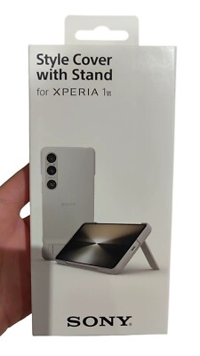 Genuine Style Cover Case with Stand For SONY Xperia 1VI -XQZ-CBEC  - Gray