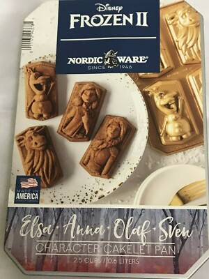 Disney Frozen 2- Cast Character Cakelets Pan~Elsa~Anna~Olaf & Sven Nordic Ware
