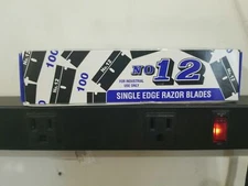  .012 #12 Single Edge Steel Razor Blades USA - Rare -Double Honed & Stropped