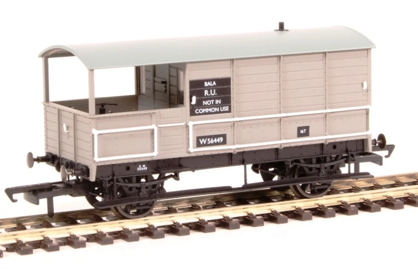 VANS OXFORD RAIL OR76TOB004 GWR 4 Wheel Toad Brake Van BR Grey Era 4