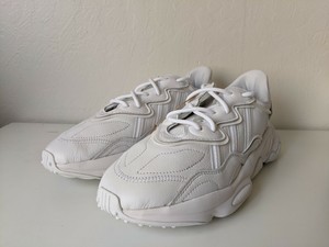 adidas Ozweego Men's Size 11 New Triple White Cloud Grey Leather adiPRENE+  | eBay
