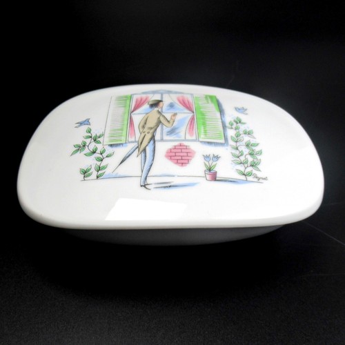 Rosenthal Porzellan Dose Raymond Peynet Design Porcelain Box Frivol Spanner RARE - Picture 2 of 5