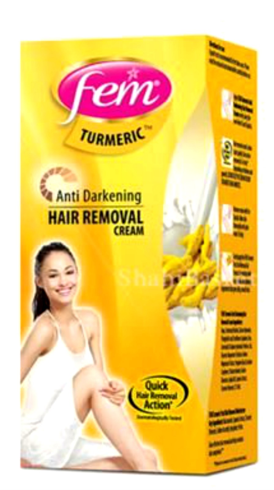 Fem Turmeric Anti Darkening Hair Removal Cream -25g (Gold) /40 GM ORIGINAL  FS | eBay