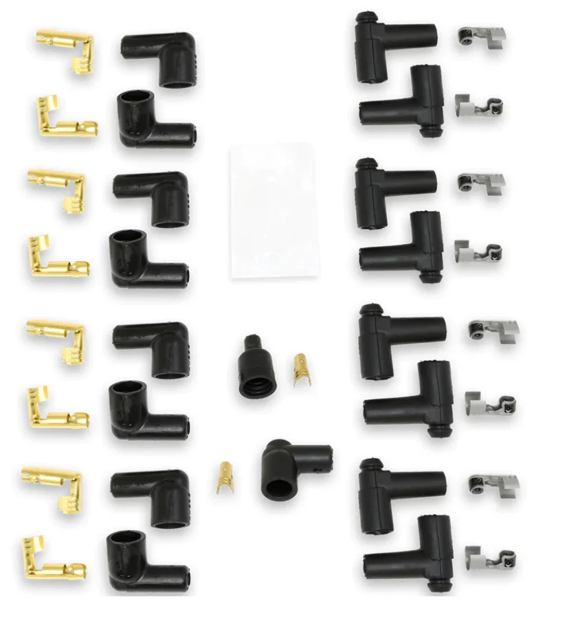 Juego de cables de bujías Taylor 70650 TCW Pro 8 mm azul 90 grados universal v8 8 cilindros Foto 2 de 4