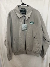 Weatherproof Jacket Men’s Large Beige 12 Broadway Joe Namath New York Jets NWT
