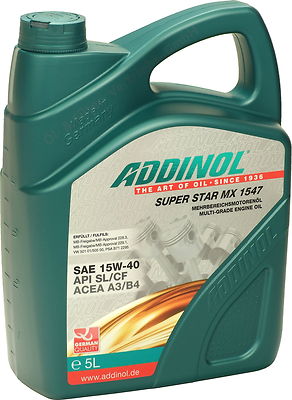 ADDINOL Super Star MX1547 5 Liter SAE 15W-40 ACEA A3/B4 API SL/CF 5L
