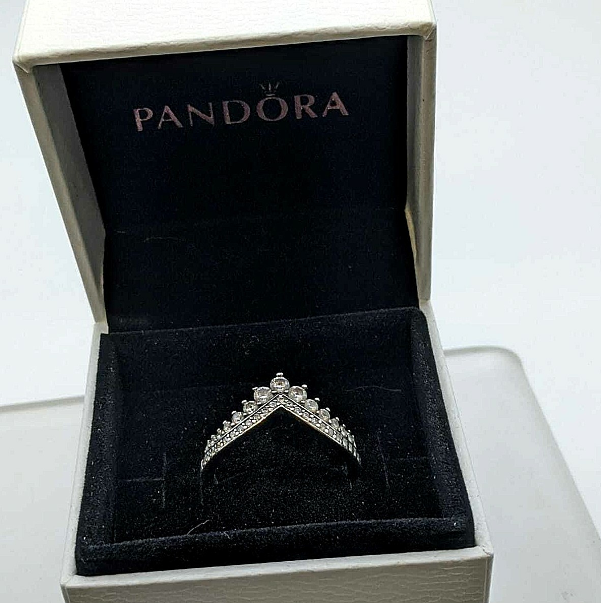Pandora princess sale wishbone ring