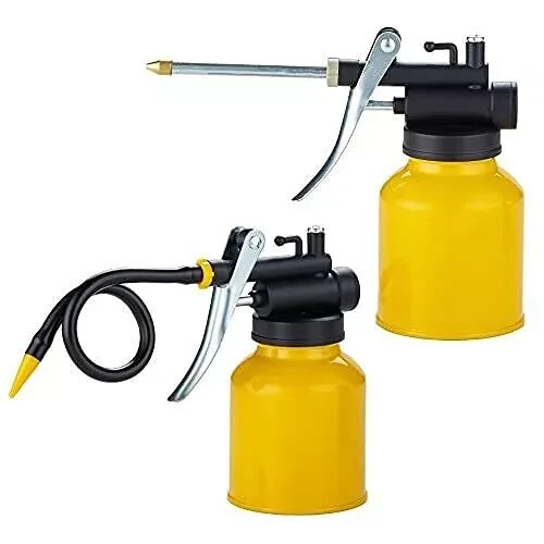 Junchi Hand Pump Oiler Can Professional Level 8 oz Capacity Pump Oiler with - Picture 1 of 9