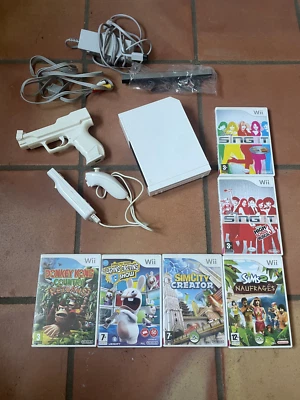 Nintendo Console Wii Pack Sport + la Télécommande Wiimote+ le Nunchuk + La... - Photo 1/4