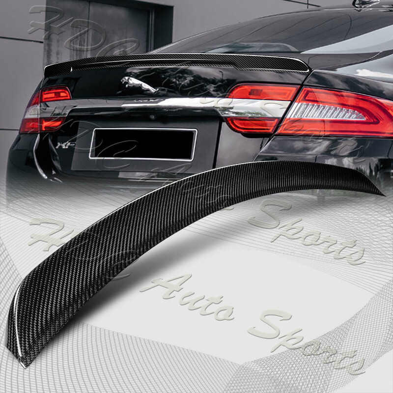 For 2009-2015 Jaguar XF Sedan Real Carbon Fiber Rear Trunk Duckbill Spoiler Wing