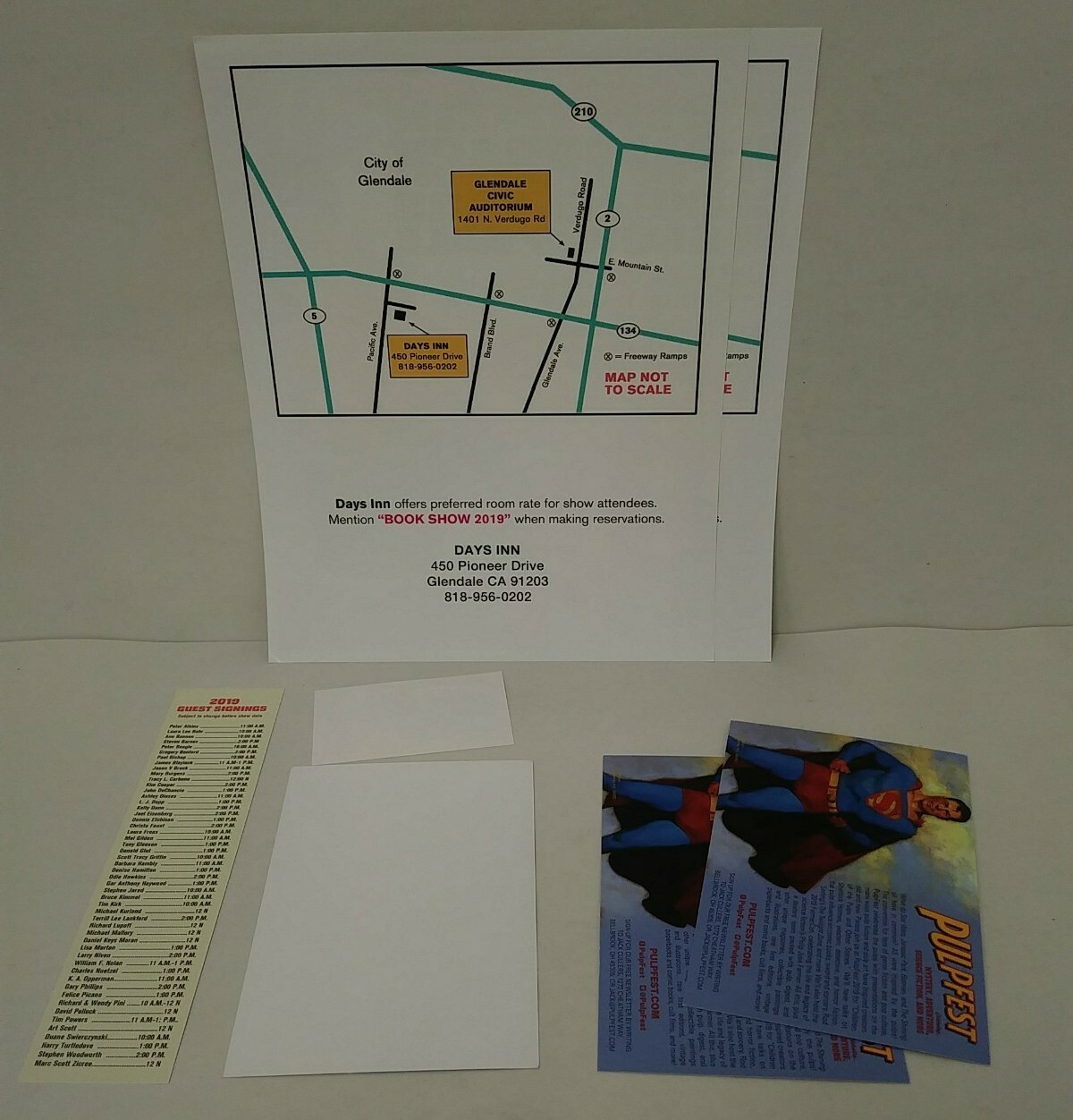 Vintage Paperback Collector Show Glendale California (2019) 7 Piece