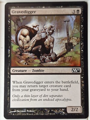 Gravedigger - Magic 2011 Core Set M11 - Magic the Gathering MTG Nice ...