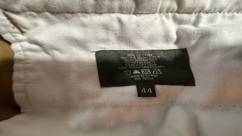 ORVIS men’s tan cargo 44 short pockets flat solid loose zipper side adjusters Ch - Picture 7 of 10