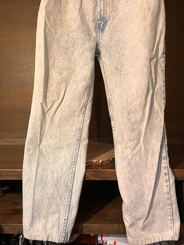 VINTAGE 80s Jordache Light STONE Wash MENS Jeans Size 35x28 USA MADE - Picture 2 of 11