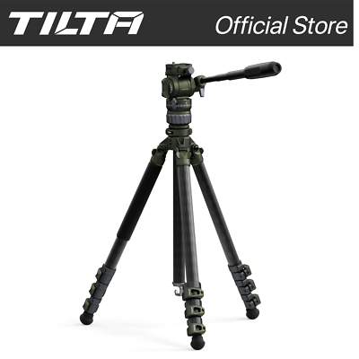 Tilta Travel Video Stativ – Carbonfaser-Fluidkopf-Stativ, 160 Cm, 5 Kg Traglast, ARCA