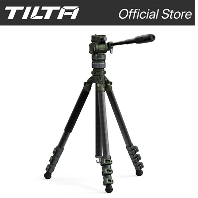 Tilta VT05 Testina fluida video da viaggio con gambe treppiede in fibra di carbonio a 3 stadi (5 kg)