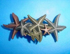 Beautiful Retro Colorful Starfish Metal Hair Barrette