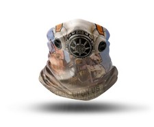 Washable Fabric Face Cover Neck Gaiter Unique Borderlands Psycho Design EU Made