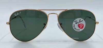 Ray Ban Sunglasses Aviator Gold Arista RB3025 001/58 Polarized Green G15 58 mm