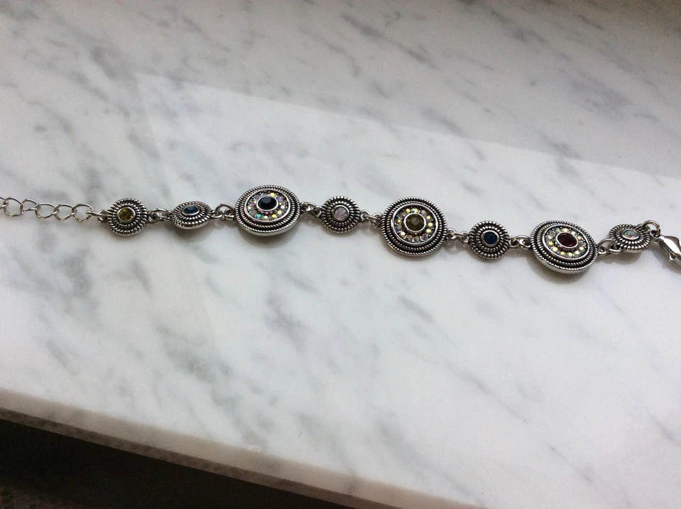 Pippa Jean Armband rhodiniert Tory Bracelet Steine bunt - Bild 3 von 4