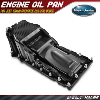 Engine Oil Pan w/ Bolts for Dodge Durango 2011-2015 Jeep WK2 Grand Cherokee 5.7L