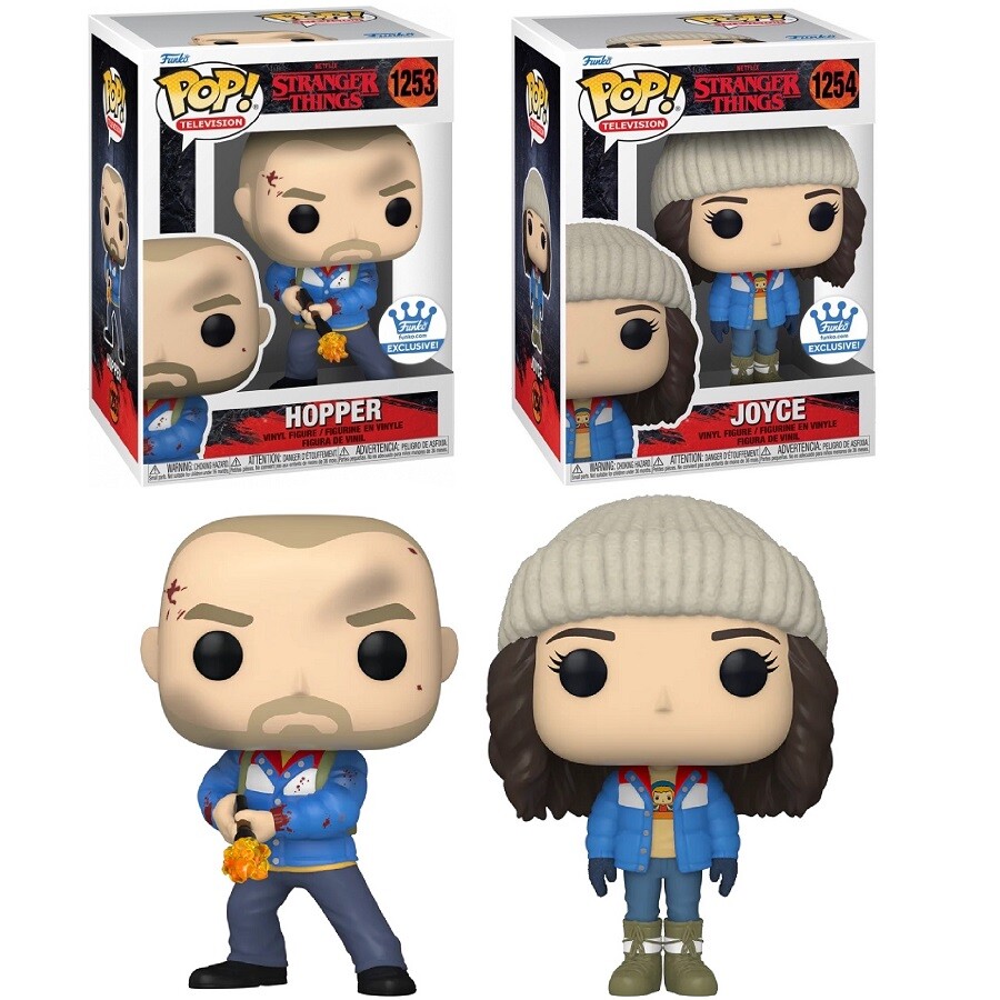 FUNKO POP TV NETFLIX STRANGER THINGS S4 - HOPPER AND JOYCE (1253/1254) EXCLUSIVE