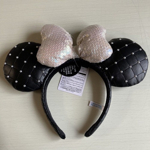 Tokyo Disney Resort Headband Ears Minnie Mouse Silver Ribbon New 2022 Kawaii JP - Picture 7 of 12