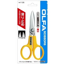 OLFA Stainless Steel Serrated Scissors L-Type, 112B