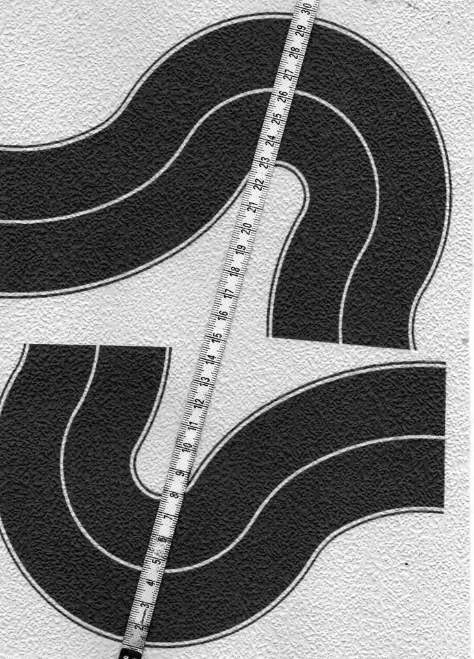 16 SHEETS 21x28cm each ROADS EMBOSSED+CURVE HO 1/87 scale BLACK ASPHALT+grass - Image 3 of 4