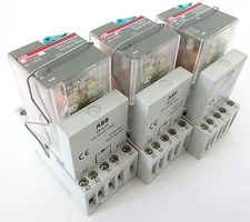 3x ABB CR-U110DC2L Interface Relay Plug In Relay 110VDC 240VAC 10A CR-U21 CR-U2S