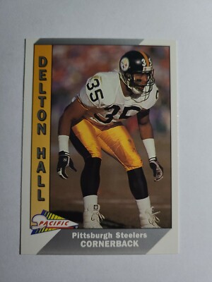 DELTON HALL 1991 PACIFIC FOOTBALL CARD # 423 D5720