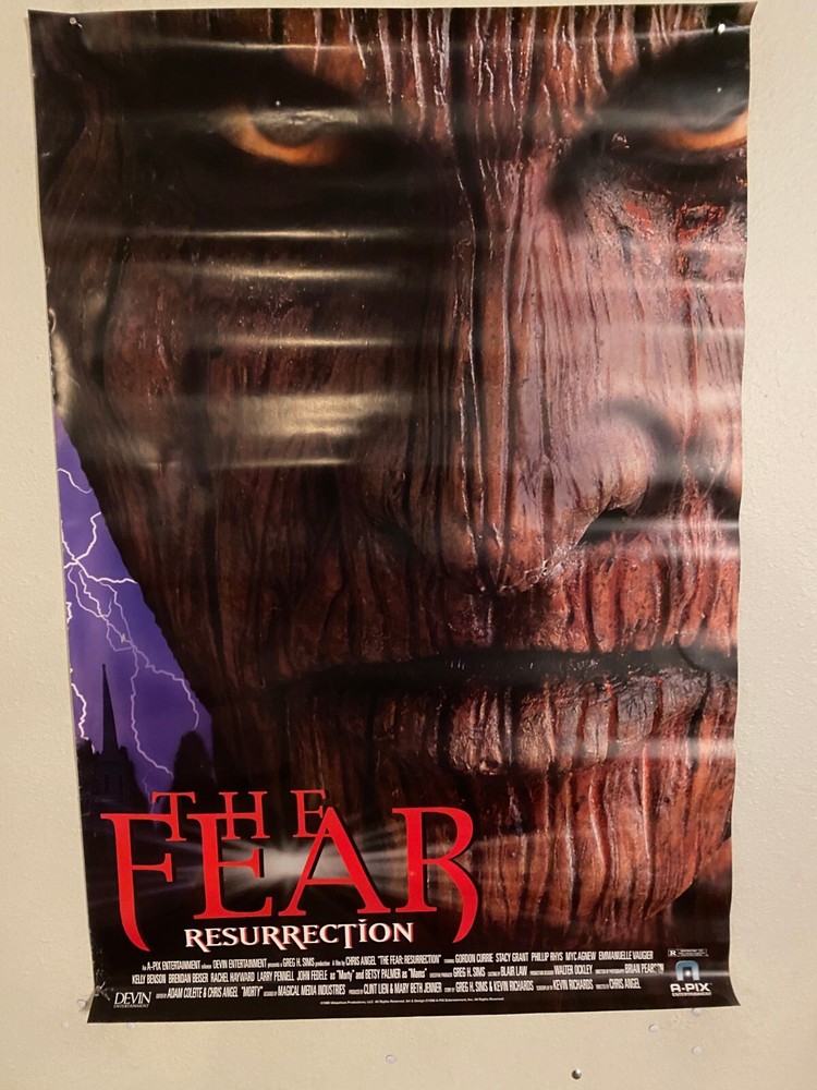 Poster: The Fear Resurrection (1999): original VHS DVD promo 26x39