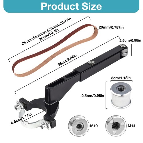 Metall-DIY-Winkelschleifer elektrischer Bandschleifer Schleifwerkzeug , - Bild 4 von 21